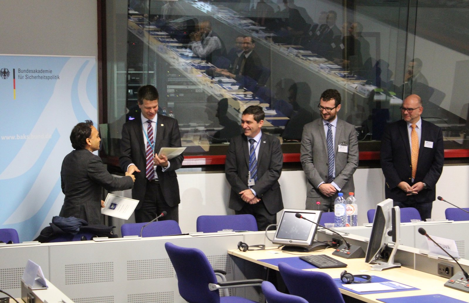 Paresh Rathod in an international policy and professional cooperation setting